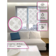 Ролл-шторы Ажурный ромб Белые (Арт. 18-003)