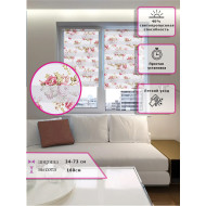 Ролл-шторы День-ночь (Зебра) Узор цветы (Арт. 13065)