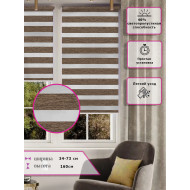 Ролл-шторы День-ночь (Зебра) Коричневые   (Арт. 2425-005)