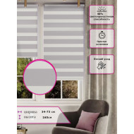 Ролл-шторы День-ночь (Зебра) Серые  (Арт. 616-005)