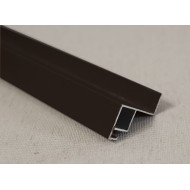 Внутренний алюминиевый профиль для москитной сетки (коричневый)