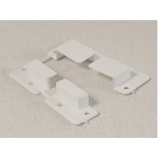 Уголки для наружной москитной сетки (белый пластик)