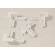 Уголок для внутреннего профиля москитной сетки (белый)