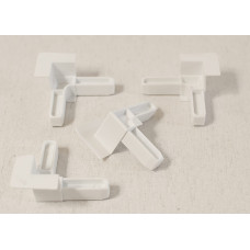 Уголок для внутреннего профиля москитной сетки (белый)