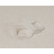 Ушки для наружной москитной сетки (белый пластик)