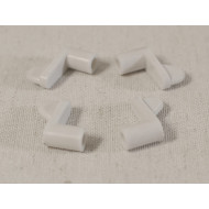 Флажки для наружной москитной сетки (белый пластик)