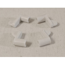 Флажки для наружной москитной сетки (белый пластик)