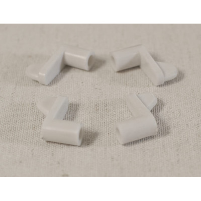 Флажки для наружной москитной сетки – белый пластик, прочное и удобное крепление