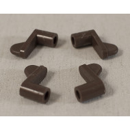 Флажки для наружной москитной сетки (коричневый пластик)