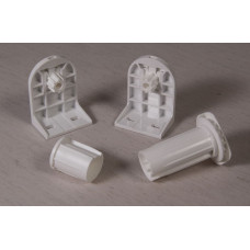 Блок управления D25 ПВХ (белый) Besta для ролл штор