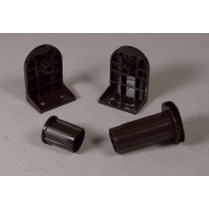 Блок управления D25 ПВХ (коричневый) Besta для ролл штор