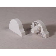 Блок управления комплект UNI (белый) правый/левый Besta, пластик