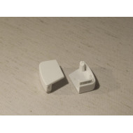 Заглушка нижняя для направляющей UNI 2 (левая, белая, алюминиевая)