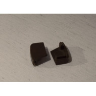 Заглушка нижняя для направляющей UNI 2 (левая, коричневая, пластик)