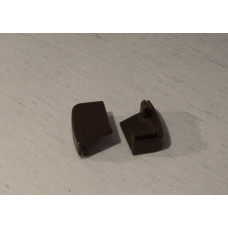 Заглушка нижняя для направляющей UNI 2 (правая, коричневая, пластик)