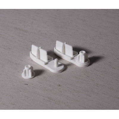 Заглушки для утяжелителя «Мини День-Ночь» (белый, пластик) – комплект