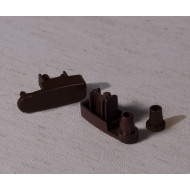 Заглушки для утяжелителя «Мини День-Ночь» (коричневый, пластик) – комплект