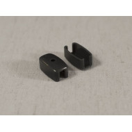 Заглушки для стального утяжелителя (антрацит, пластик) для ролл штор