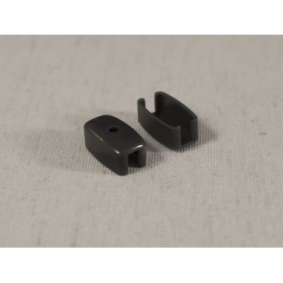 Заглушки для стального утяжелителя (антрацит, пластик) для ролл штор