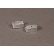 Заглушки для стального утяжелителя (белый, пластик) для ролл штор