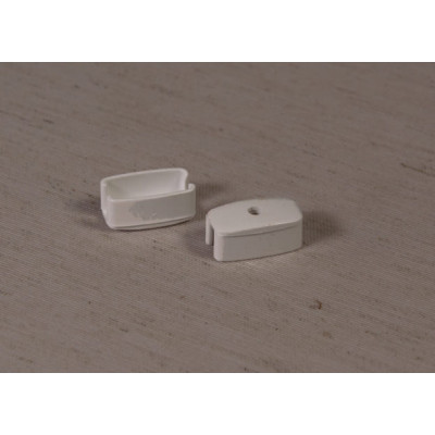 Заглушки для стального утяжелителя (белый, пластик) для ролл штор