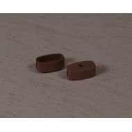 Заглушки для стального утяжелителя (золотой дуб, пластик) для ролл штор