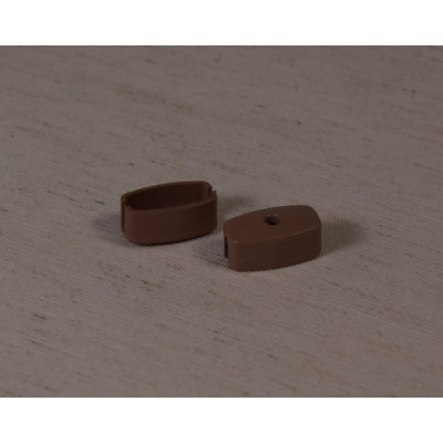 Заглушки для стального утяжелителя (золотой дуб, пластик) для ролл штор