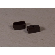 Заглушки для стального утяжелителя (коричневый, пластик) для ролл штор