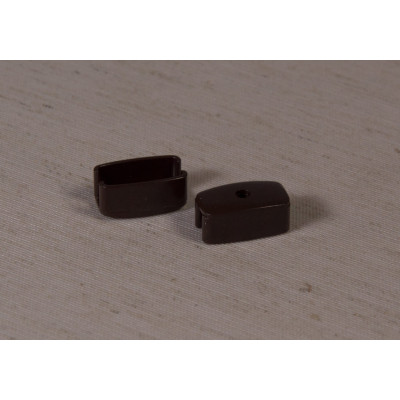 Заглушки для стального утяжелителя (коричневый, пластик) для ролл штор