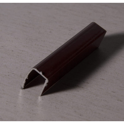 Направляющая боковая П-образная алюминиевая UNI-2 (коричневая) для ролл штор – 4,5 м