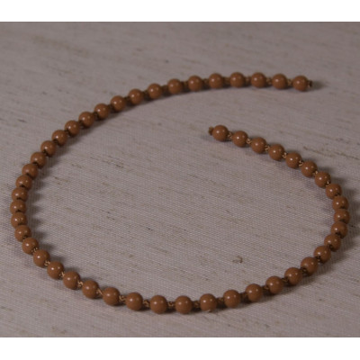 Цепь управления толстая - 6 мм для ролл штор, золотой дуб (пластик)