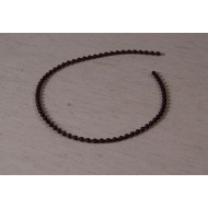 Цепь управления тонкая - 3,2 мм для ролл штор, коричневая (пластик)