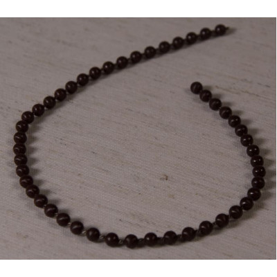 Цепь управления толстая - 6 мм для ролл штор, коричневая (пластик)